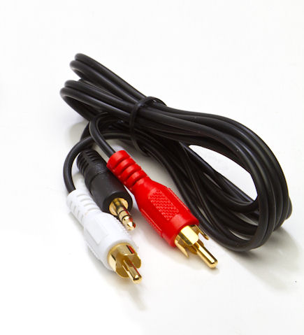 3 ft. RCA to 3.5mm Stereo Y-Adapter Cable